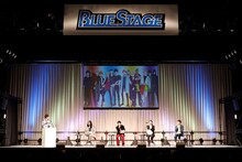 左から伊瀬結陸、福山潤、堂島颯人、吉野裕行、諏訪部順一。