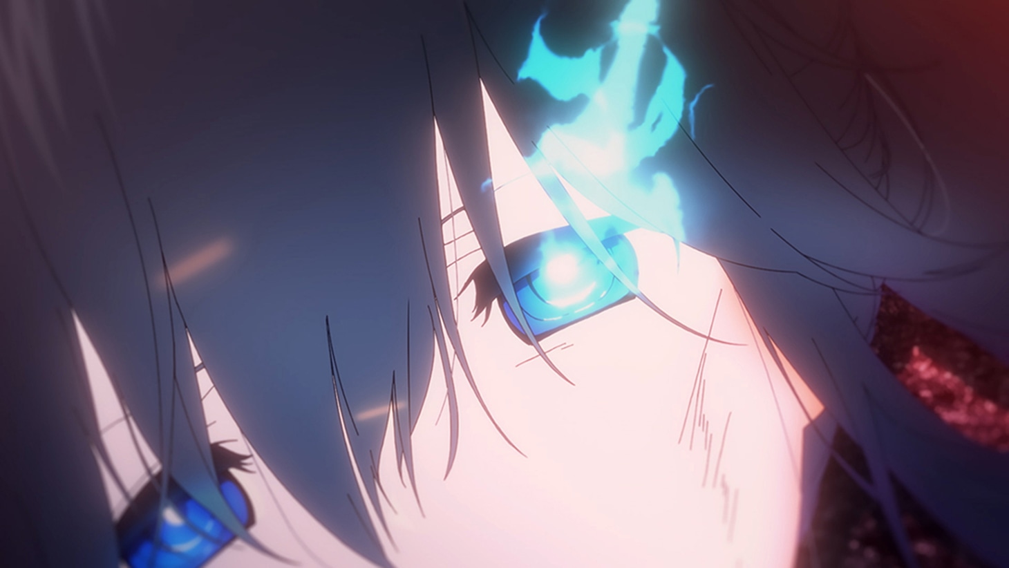 TVアニメ「ブラック★★ロックシューター DAWN FALL」第1話の場面カット。