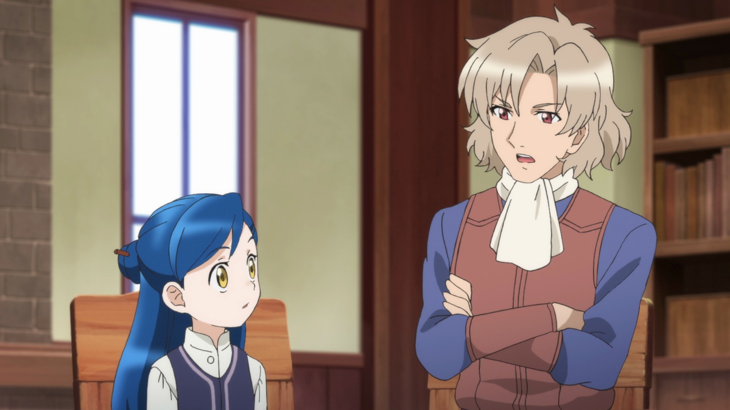 TVアニメ「本好きの下剋上 司書になるためには手段を選んでいられません」第3期の第1話より。 (c)香月美夜・TOブックス／本好きの下剋上製作委員会2020