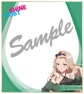 HY:RAINキャストのキャライラスト入りサイン色紙のイメージ。