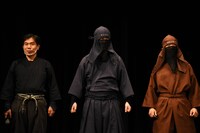 左から川上仁一、習志野青龍窟、弥圓佐助。