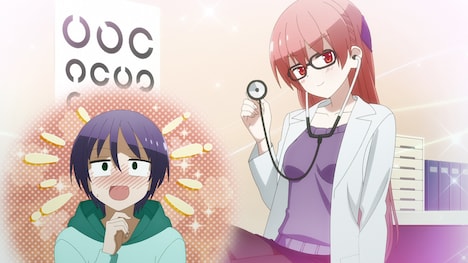 アニメ「トニカクカワイイ ~制服~」PVより。