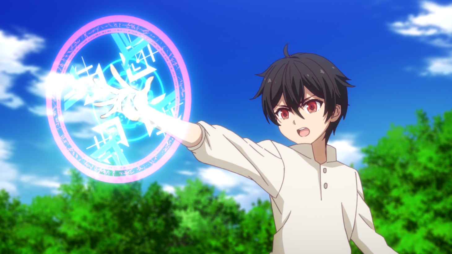 TVアニメ「史上最強の大魔王、村人Aに転生する」第1話より。 (c)下等妙人・水野早桜/KADOKAWA/村人A製作委員会