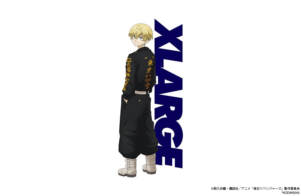 「XLARGE TOKYO REVENGERS CHIFUYU SS TEE」のイラスト。