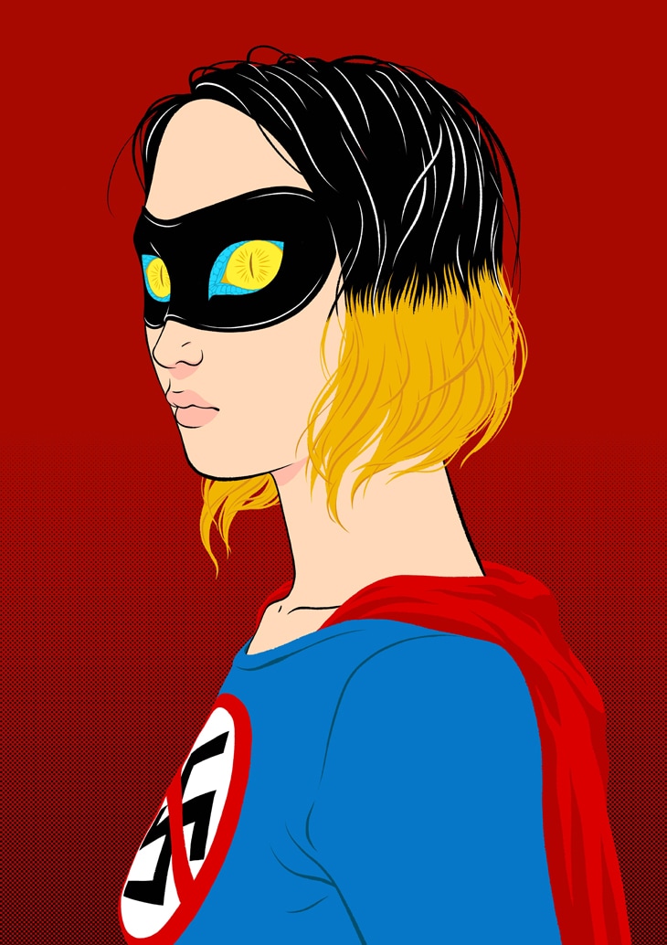 カネコアツシ「ミュタンテ！ No.5」。キャンバスにジクレープリントした作品として、3部限定で販売。