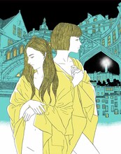 森泉岳土「Double」。キャンバスにジクレープリントした作品として、3部限定で販売。