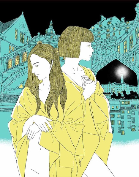 森泉岳土「Double」。キャンバスにジクレープリントした作品として、3部限定で販売。