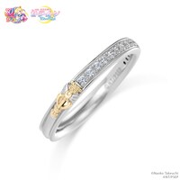 「Moon Kaleidoscope Half Eternity Ring」