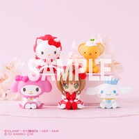 サンリオキャラクターズとコラボしたミニフィギュア。