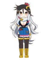 磯上コンドル翼（CV：南條愛乃）。パチスロ機「クランキーコンドル」が変身した女の子。パチスロ技術は一流。ちょっぴりドSな、ミステリアス系スロ娘。