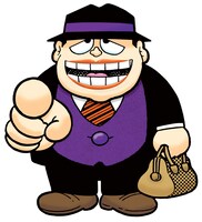 「笑ゥせぇるすまん」に登場する喪黒福造。