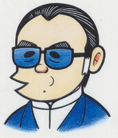 藤子不二雄(A)の自画像。