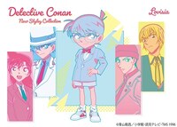 「名探偵コナン」とコスメブランド「ラヴィジア」コラボアイテムのイメージビジュアル。