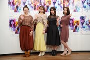左から箭内夢菜、横田真悠、吉川愛、宇垣美里。