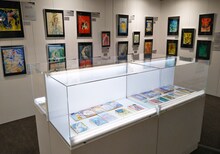 「萩尾望都SF原画展 宇宙にあそび、異世界にはばたく」より。