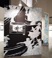 「萩尾望都SF原画展 宇宙にあそび、異世界にはばたく」より。