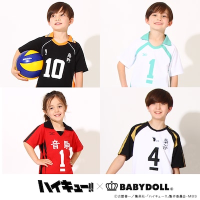 アニメ「ハイキュー!!」をモチーフにしたキッズ用Tシャツ。