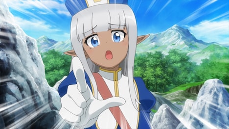 TVアニメ「このヒーラー、めんどくさい」第2話の場面カット。 (c)丹念に発酵/KADOKAWA/このヒーラー、めんどくさい製作委員会