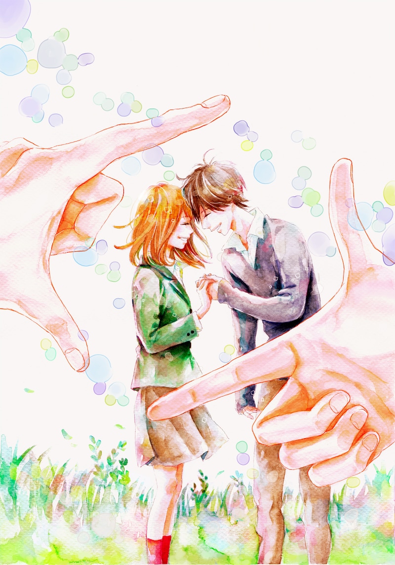 「orange」7巻発売記念キャンぺーンで当たる複製原画のイメージ。