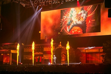 ステージプログラム「鬼滅の宴 -遊郭編-」の様子。