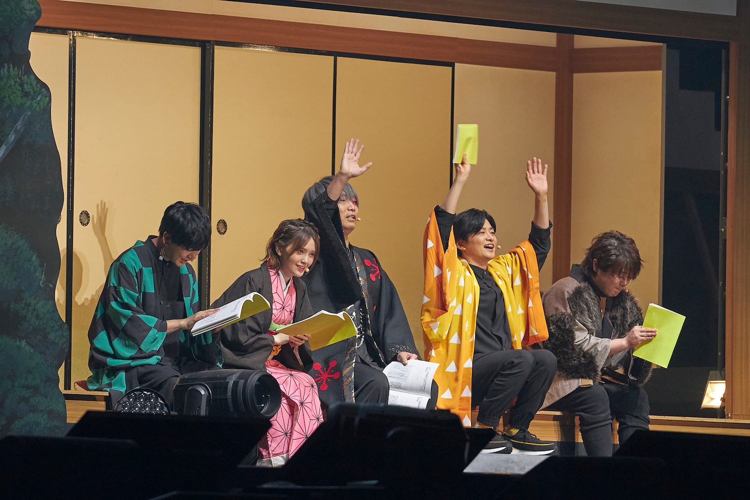 ステージプログラム「鬼滅の宴 -遊郭編-」の様子。
