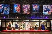 「鬼滅祭 ～アニメ参周年記念祭～」企画展示エリアの様子。