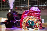 「鬼滅祭 ～アニメ参周年記念祭～」企画展示エリアの様子。