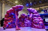 「鬼滅祭 ～アニメ参周年記念祭～」企画展示エリアの様子。