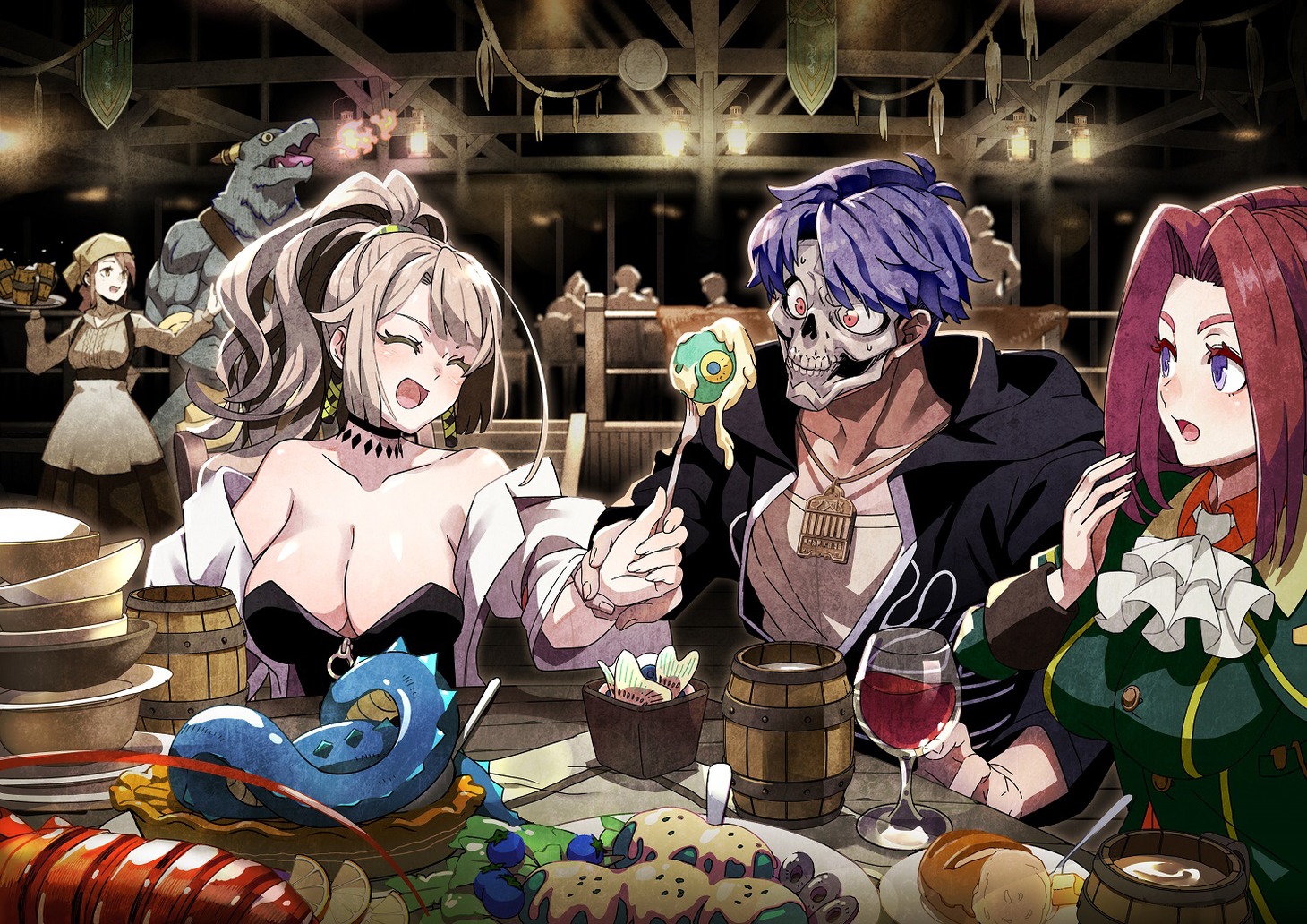 じゃいあんによる記念イラスト。 (c)丘野優/オーバーラップ