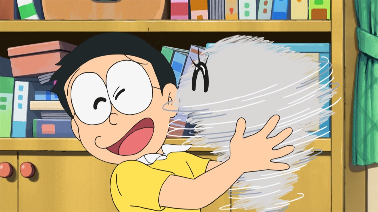 アニメ「ドラえもん」より、左からのび太、フー子。 (c)藤子プロ・小学館・テレビ朝日・シンエイ・ADK
