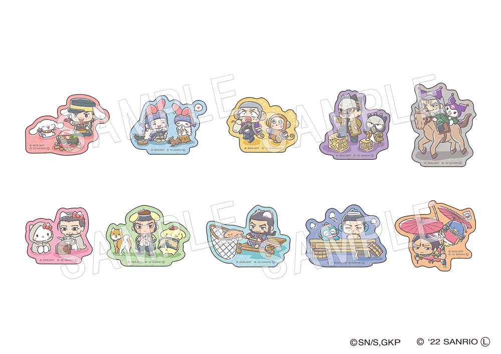 「ゴールデンカムイ × サンリオキャラクターズ ステッカー」