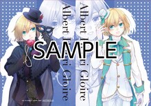 「花ゆめヒーローズ3か月連続応募者全員プレゼント祭り」の「呪い子の召使い」クリアファイル。(c)柴宮幸／白泉社