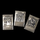 アニメ「遊☆戯☆王デュエルモンスターズ」三幻神のカードが金属製のレリーフに