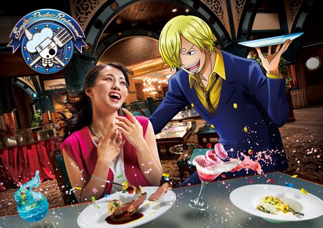 「サンジの海賊レストラン」ロゴあり。（画像提供：ユニバーサル・スタジオ・ジャパン）