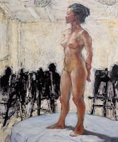 展示予定の絵画。