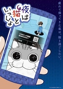アニメ「夜は猫といっしょ」ティザービジュアル (c)キュルZ・KADOKAWA/夜は猫といっしょ