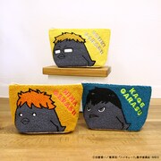 ハイキュー!!×BABYDOLL、“もこもこ”なヒナガラスたちの刺繍施したコラボポーチ