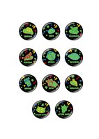 「OLA SHINNOSUKE FESTIVAL」で販売される蓄光缶バッジ。