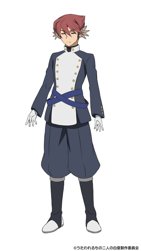 オウギ(CV:櫻井孝宏)
ノスリの弟で姉の補佐役。まだ若いが切れ者であり、諜報と腹芸が得意。姉のことをよく慕っており、姉の幸せが自身の幸せだと自覚している。アンジュ救出の後、オシュトル(ハク)のある命を受けて、キウルと共に帝都に残った。