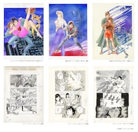 「シティーハンター ‐XYZ‐」および「シティーハンター」の展示作品。