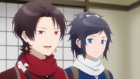 アニメ「特『刀剣乱舞-花丸-』～雪月華～」の第1幕「雪ノ巻」の場面カット。