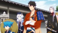 アニメ「特『刀剣乱舞-花丸-』～雪月華～」の第1幕「雪ノ巻」の場面カット。
