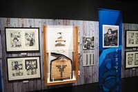 「ゴールデンカムイ展」第1ゾーン「金塊争奪戦の開幕」より。