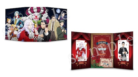 劇場アニメ「怪盗クイーンはサーカスがお好き」ムビチケスタンド付きのペアムビチケカード。(c)はやみねかおる・K2商会・講談社／「怪盗クイーン」製作委員会