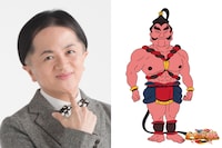 左から米良美一、兵衛刀便系。