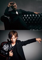 上から吉川晃司、松岡充。