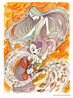 返礼品に使用されるトム・ムーアのイラスト。