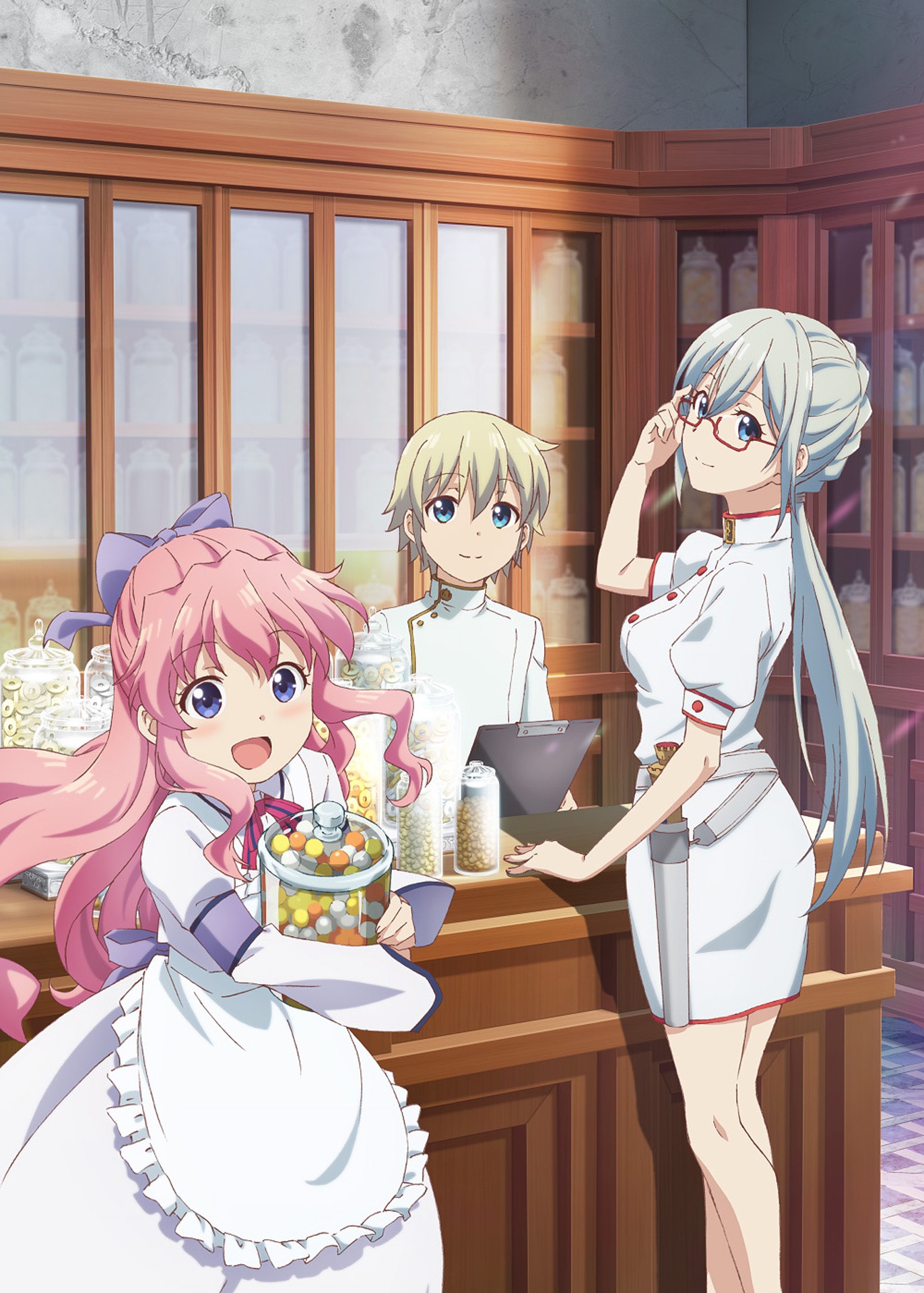TVアニメ「異世界薬局」キービジュアル (c)高山理図/MFブックス/「異世界薬局」製作委員会