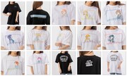 「エンディング柄Tシャツ」の集合柄とメンバー柄の着用イメージ。