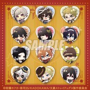 特典のハート型缶バッジ。